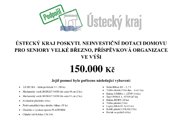 Dotace - Ústecký kraj